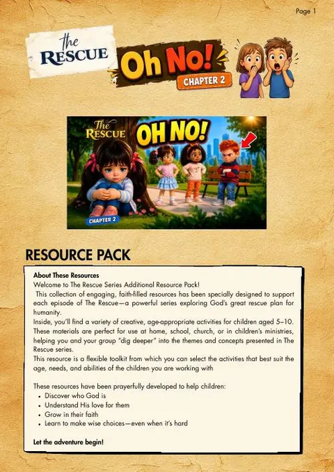 Cover of the Oh No! resource pack