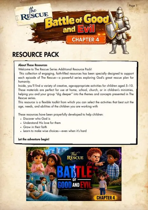 Cover of the Battle of Good and Evil resource pack
