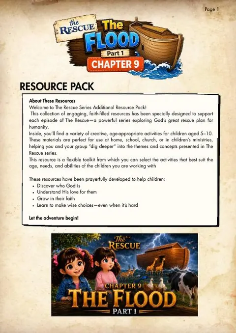 Cover of the The Flood: Part 1 resource pack
