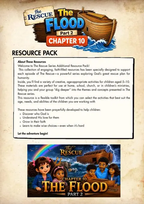 Cover of the The Flood: Part 2 resource pack
