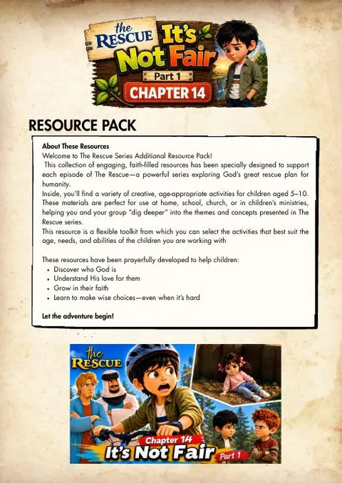 Cover of the It’s Not Fair: Part 1 resource pack