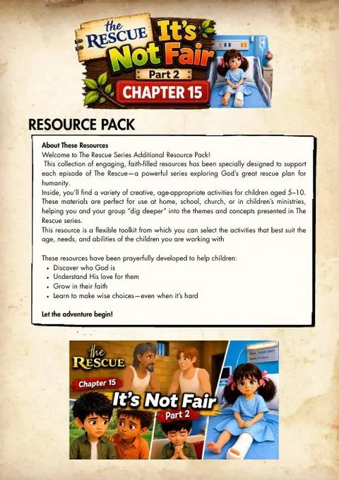 Cover of the It’s Not Fair: Part 2 resource pack